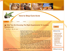 Tablet Screenshot of howtostopcureacne.com